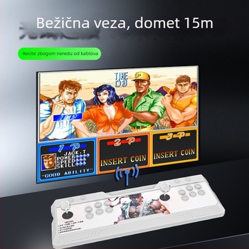 Kućna bežična arkadna igra konzola s TV priključkom, dvoigrački joystick borbeni stroj, ABS kućište, King of Fighters
