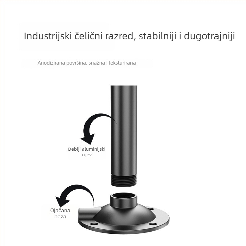 Držač projektora za zid i strop, aluminijska legura, izvučni rotirajući pan-tilt, kompatibilan s XGIMI i JMGO