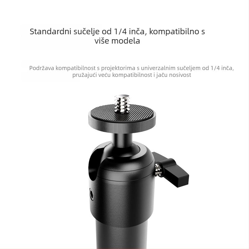Držač projektora za zid i strop, aluminijska legura, izvučni rotirajući pan-tilt, kompatibilan s XGIMI i JMGO