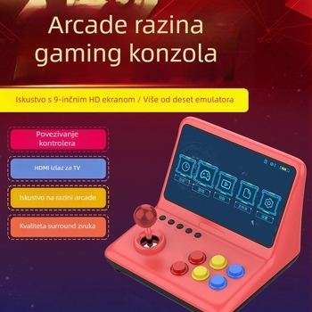 Xinyewang nostalgična retro arkadna konzola s džojsticima, USB priključak, žično povezivanje, MP3 player
