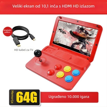 Xinyewang nostalgična retro arkadna konzola s džojsticima, USB priključak, žično povezivanje, MP3 player