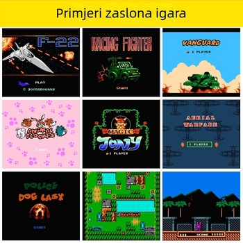 Prijenosna retro igraća konzola s 200 ugrađenih 8-bitnih igara, 8GB memorije, izlaz 720p