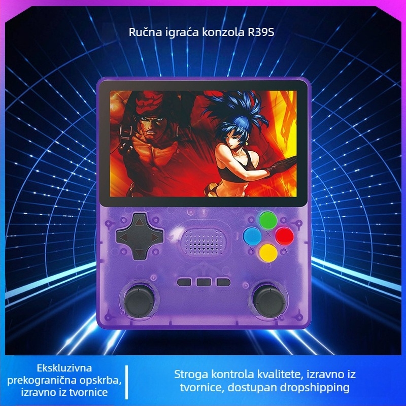 Nostalgijska prijenosna gaming konzola s Emuelec 4.3, 64GB/128GB memorije, bežični, USB-C OTG port, kompatibilnost PSP/GBA/PS1