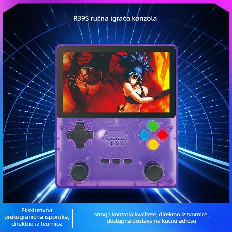 Nostalgijska prijenosna gaming konzola s Emuelec 4.3, 64GB/128GB memorije, bežični, USB-C OTG port, kompatibilnost PSP/GBA/PS1