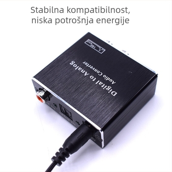 DAC202 digitalno-analogni pretvarač s podrškom za 5.1 Dolby DTS, optički i koaksijalni ulazi, daljinsko buđenje, unatrag kompatibilan