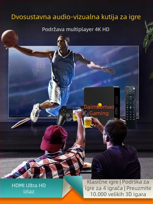 Dreambox-6 retro igraća konzola s dvostrukim sustavom, za PS5, 825GB memorije, silikonsko kućište, vintage stil