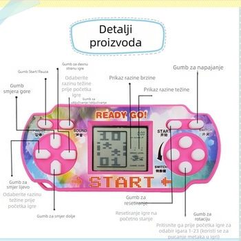 Hongxiang puzzle igra konzola – nostalgičnog stila, za jednog igrača, pakiranje u kutiji