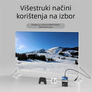 Rocker igraća konzola s HDMI priključkom na TV, Wi‑Fi online multiplayer, 8GB memorije, Linux 64‑bit OS, MP4 video player