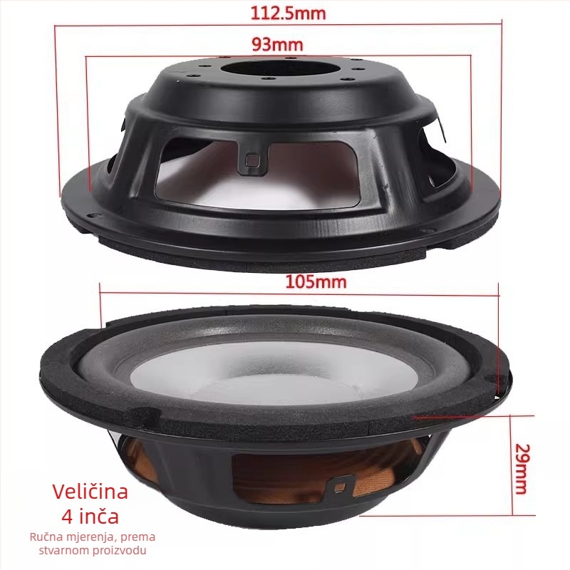 Pasivni zvučnički sklop s pomoćnim radijatorom za jačanje basova — Byec, model Other, šifra proizvoda Speaker auxiliary radiator passive audio