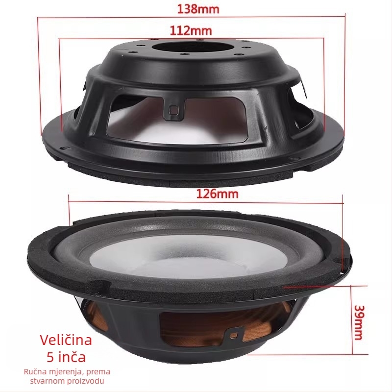 Pasivni zvučnički sklop s pomoćnim radijatorom za jačanje basova — Byec, model Other, šifra proizvoda Speaker auxiliary radiator passive audio