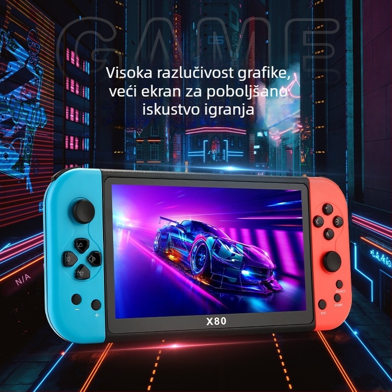 Prijenosna retro igraća konzola s PS1 emulatorom, HD izlaz, 16GB memorije, USB sučelje
