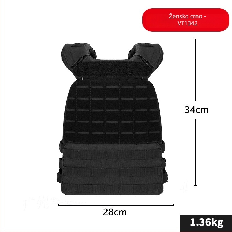 Unisex taktički prsluk s tegovima za trening – Oxford tkanina, prozračan, otporan na habanje, taktička zaštita – Huasheng tactical equipment