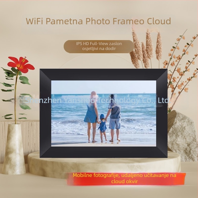 Frameo digitalni okvir za fotografije, 32GB, rezolucija 1280x800, Wi‑Fi, dodirni zaslon, reprodukcija videa