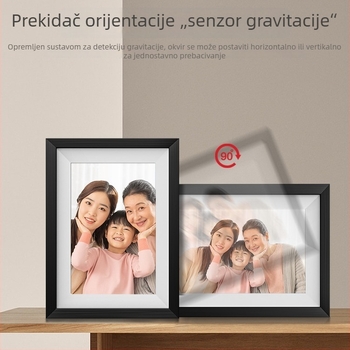 Horizontal GBZK-700A pametni digitalni okvir za fotografije, rezolucija 1024x600, 32GB skladište, podrška TF kartici