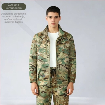 Radni set za proljeće/jesen – prozračni poliester-pamuk twill, 85% poliester, pogodan za tvornicu