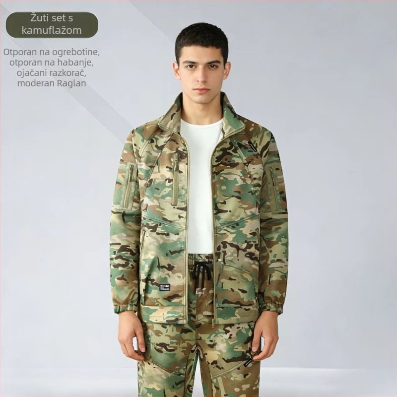 Radni set za proljeće/jesen – prozračni poliester-pamuk twill, 85% poliester, pogodan za tvornicu