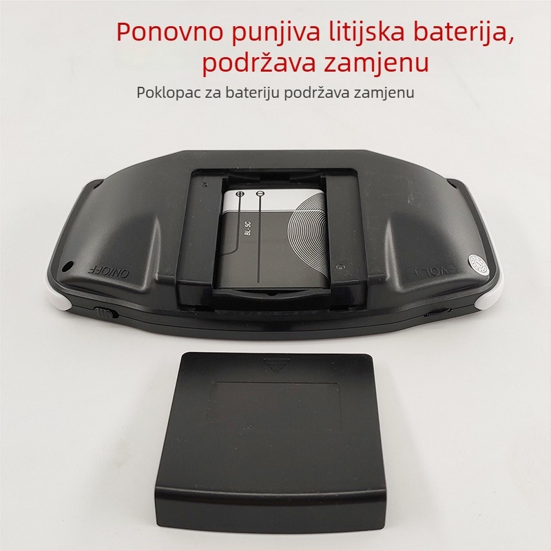 GB-60A ručna igraća konzola s četiri emulatora, preuzimanje s TF kartice i 50 klasičnih igara ugrađeno — 32-bitni operativni sustav, 2 GB memorije, USB sučelje, AV izlaz, žično povezivanje