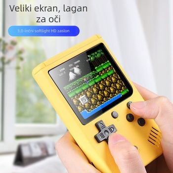 500-in-1 prijenosna retro konzola u stilu makaron s TV povezivanjem — 8-bitni OS, 1GB RAM, USB sučelje, AV izlaz