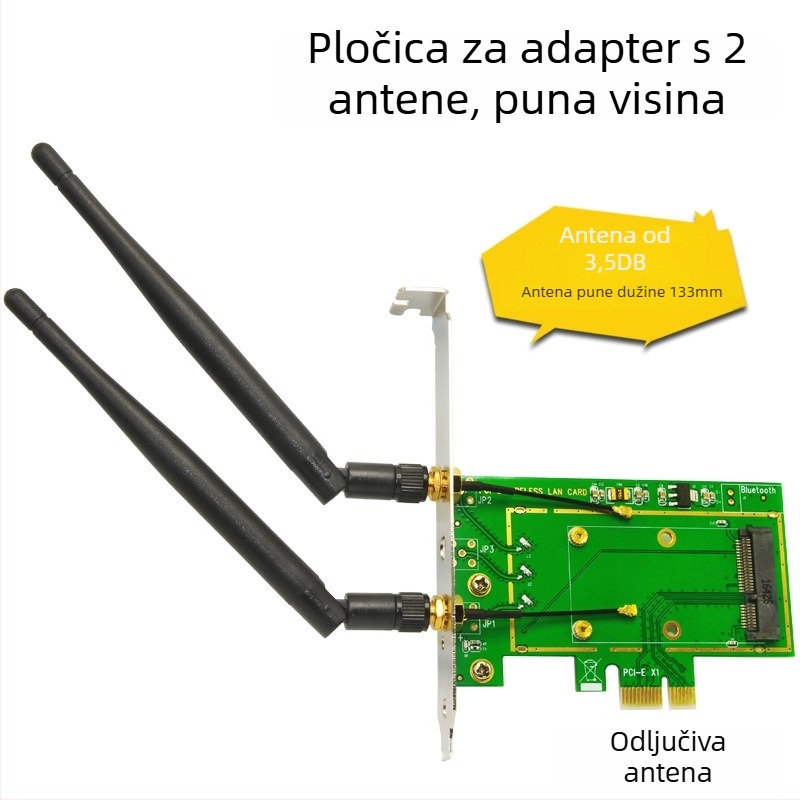 SSU SU-EM1005 Mini PCI-E na Desktop PCI-E adapter, PCI-E bridž kartica, Brzina prijenosa: Druga, Nakon-prodajna služba: Tri garancije