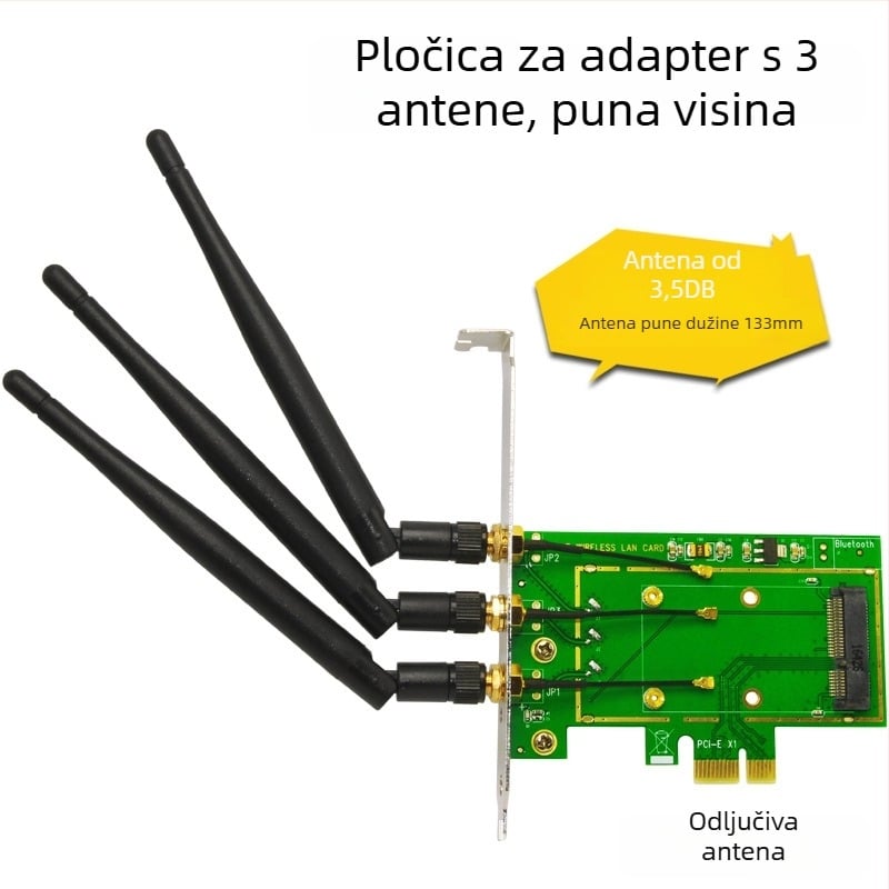 SSU SU-EM1005 Mini PCI-E na Desktop PCI-E adapter, PCI-E bridž kartica, Brzina prijenosa: Druga, Nakon-prodajna služba: Tri garancije