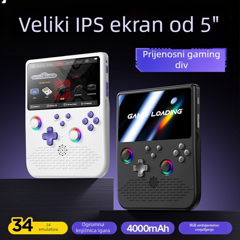 Prijenosna joystick igraća konzola - Linux operativni sustav, Type-C sučelje, bežična povezanost, MP4 player, nostalgični stil