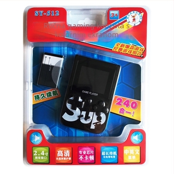 Prenosna retro gaming konzola s zaslonom, 240 u 1, GBA-stil, za jednoga igrača, nova, uključuje kabel za punjenje
