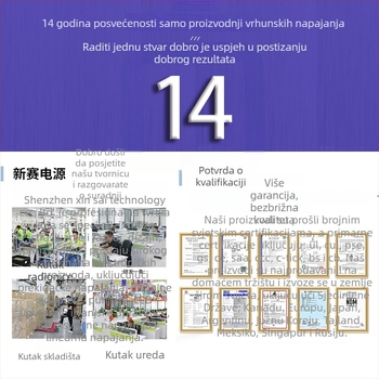 Napajanje s EU utičnicom, CE certificirano, switch-mode napajanje za LED rasvjetu i nadzor, 12V3A i 24V1.5A, ulaz 100–240V