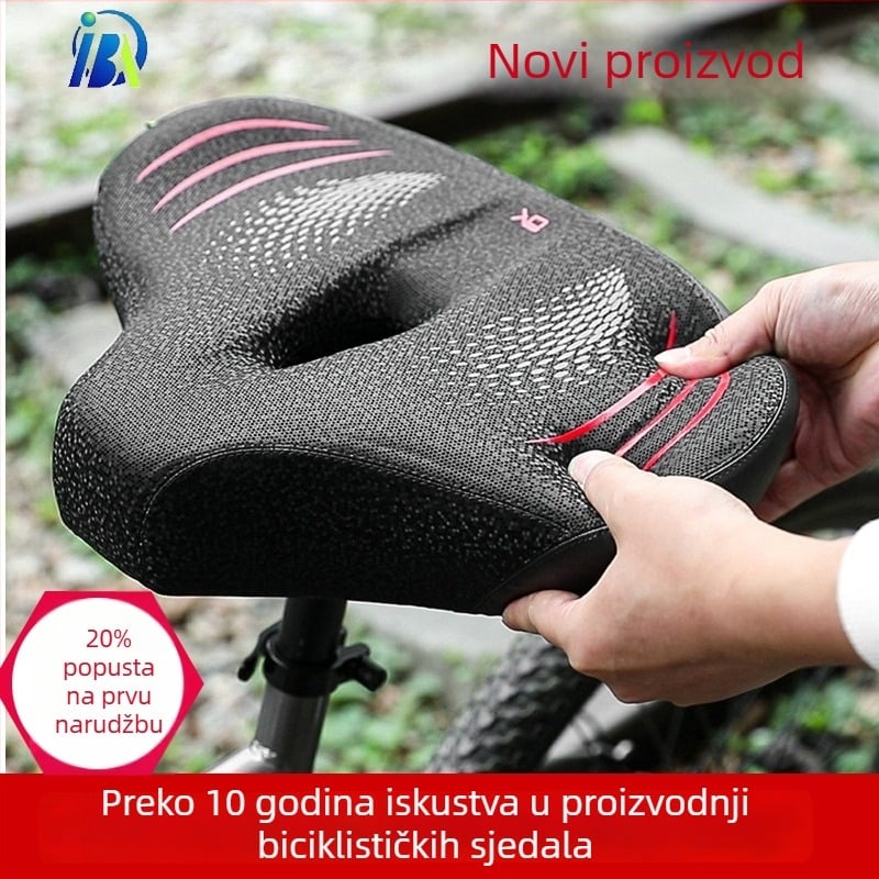 Sjedalna podloga za bicikl, debela, mekana i udobna – poliuretanska pjena, model MBQ-3126, brend Meter Wave Seven, pogodna za obične bicikle.