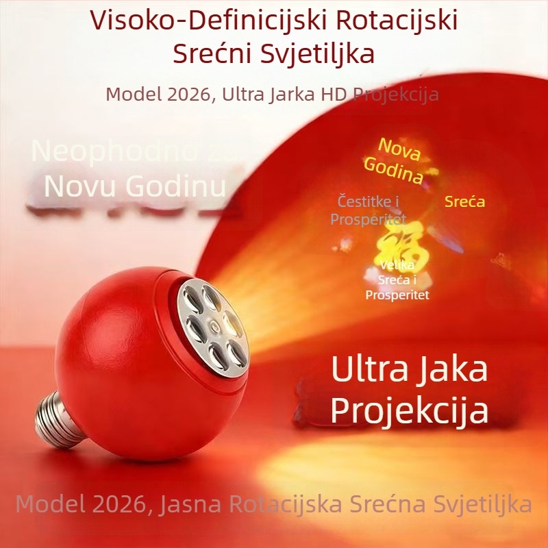 Okretna projekcijska lampa s glavom E27, model 9008, 220V, IP42