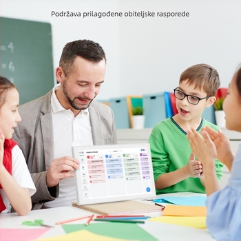 Pametan elektronički kalendar s okvirom za fotografije u oblaku za obiteljsko planiranje i upravljanje itinerarima; rezolucija 1280x800; podrška TF kartici; 32 GB skladišta; reprodukcija videa