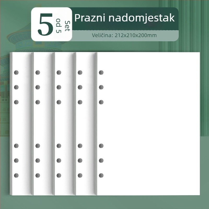 Putnički dnevnik za pečate s rastavljenim listovima, Dowling papir 75 g/m², 50-100 stranica, kreativni stil