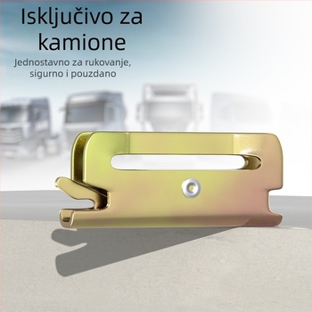 Težak napinjač za vezivanje kamiona s E-oblikom kopče, držač kontejnera, pojas za osiguranje tereta, teški napinjač