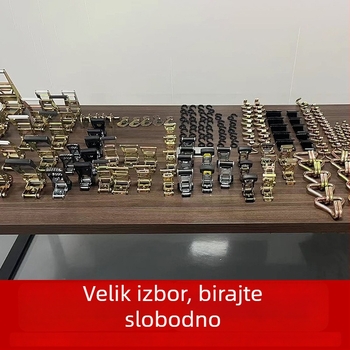 Težak napinjač za vezivanje kamiona s E-oblikom kopče, držač kontejnera, pojas za osiguranje tereta, teški napinjač