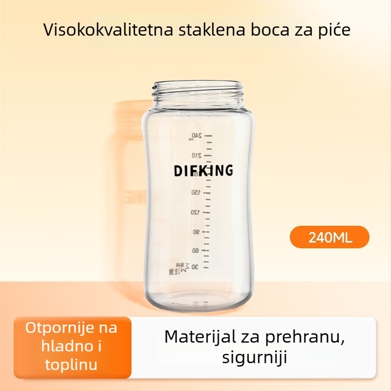 Kapa PPSU za bočicu s širokim otvorom, kompatibilna s tijelom Pigeon – treća generacija, zakrivljen oblik, bez drške, 40 komada