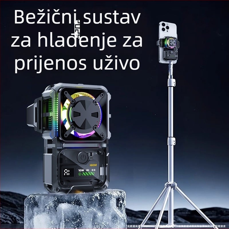 Bežični hladnjak za mobitel s termoelektričnim hlađenjem, DL23, 15W, Type-C, 124 g, plastika