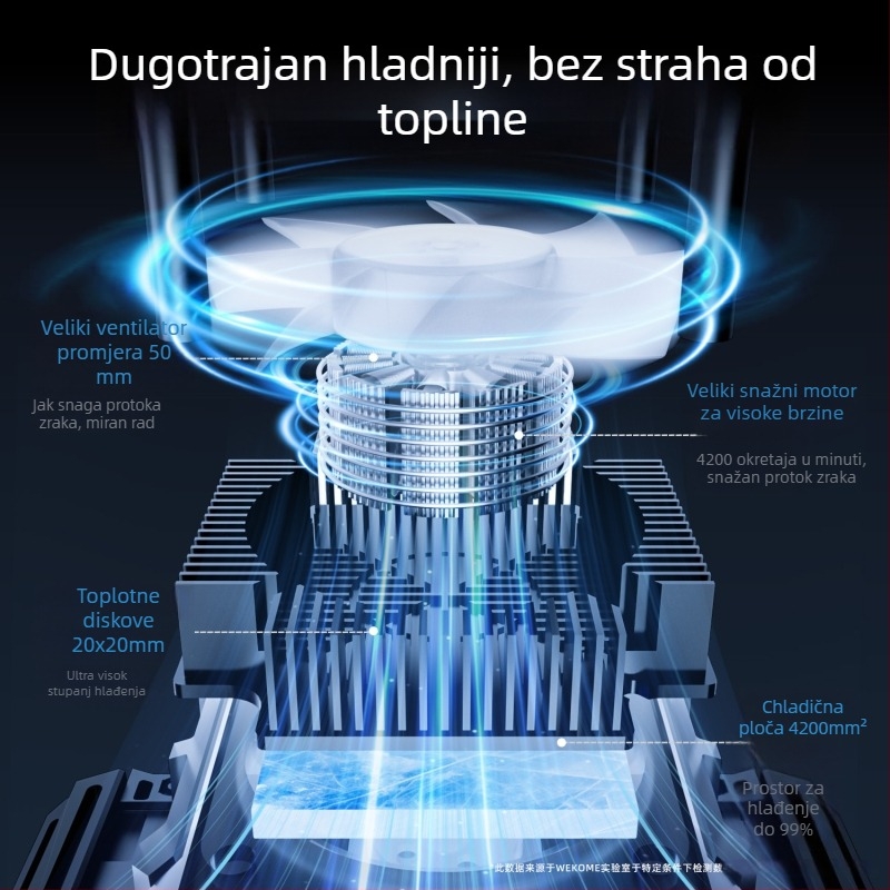 Bežični hladnjak za mobitel s termoelektričnim hlađenjem, DL23, 15W, Type-C, 124 g, plastika