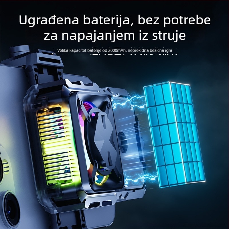 Bežični hladnjak za mobitel s termoelektričnim hlađenjem, DL23, 15W, Type-C, 124 g, plastika