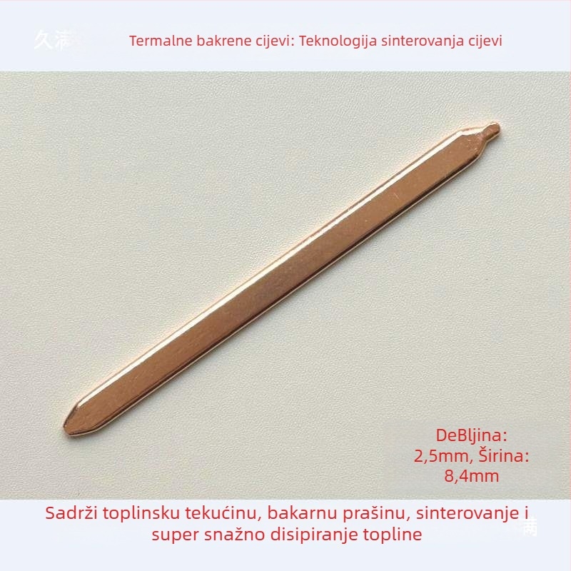 CPU toplinska cijev s heat pipe za AMD procesore, bakrena cijev za odvod topline, DIY hladnjak za prijenosno računalo