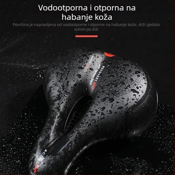 Sjedalo za bicikl Deshan zd1-188thh, silikon, debeli i udoban, univerzalno za planinske bicikle, s reflektorom