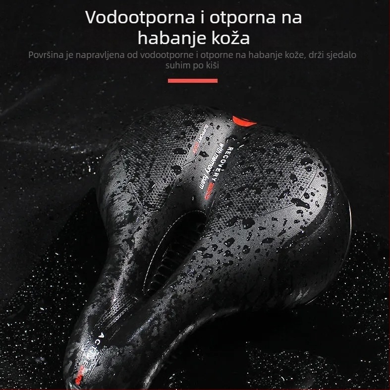 Sjedalo za bicikl Deshan zd1-188thh, silikon, debeli i udoban, univerzalno za planinske bicikle, s reflektorom