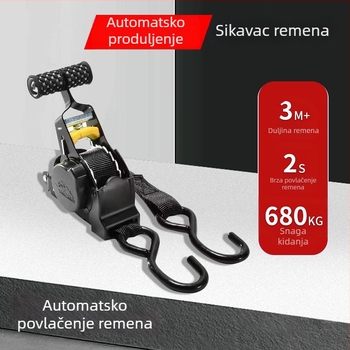 Remen za teret s automatskim vraćanjem, za prijevoz automobila i motocikala