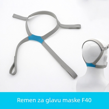 Ventilacijska traka za glavu za masku ventilatora ResMed AirFit F40 — zamjenski F40 mask headband, materijal: mješavina, šifra proizvoda: F40 mask headband, medicinski potrošni materijal