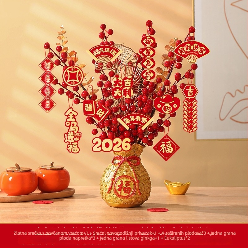 Ornament od smole za dekoraciju prostora — Stil Nova godina, Godina Konja, Za Proljetni festival i Novu godinu