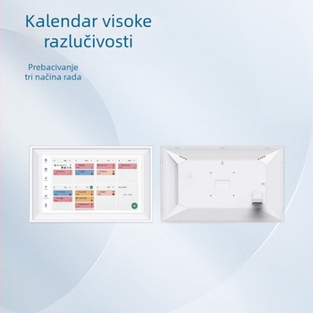 Pametni Wi‑Fi stolni kalendar za obiteljsku organizaciju s alarmom i podsjetnicima — Aiyi Digital RC156YD, rezolucija 1920x1080