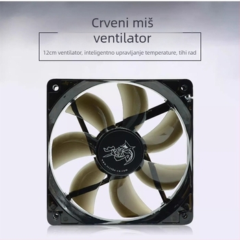Ventilator za CPU hladnjak s hidrauličkim ležajem, 400–1500 RPM, buka 15–28,5 dB, 4-pin konektor