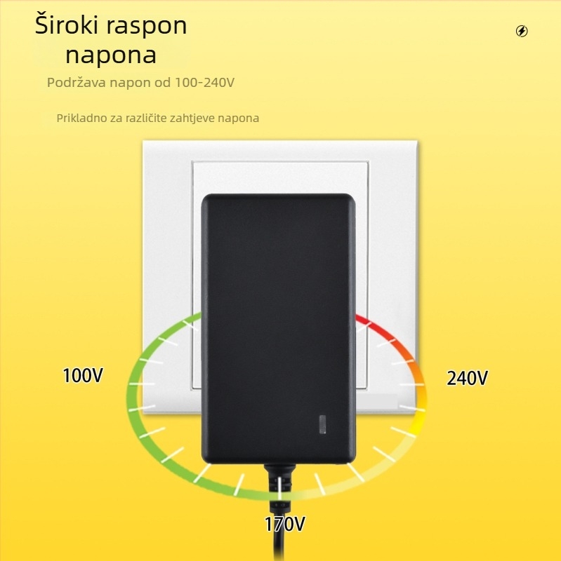 Stenski adapter za napajanje 15V 3A za digitalne foto-okvire, direktno punjenje, ulaz 100–240V