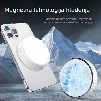 Hlađenje za mobitel, lagano 15 g, konstrukcija od plastike + metala + željeza, bez sučelja