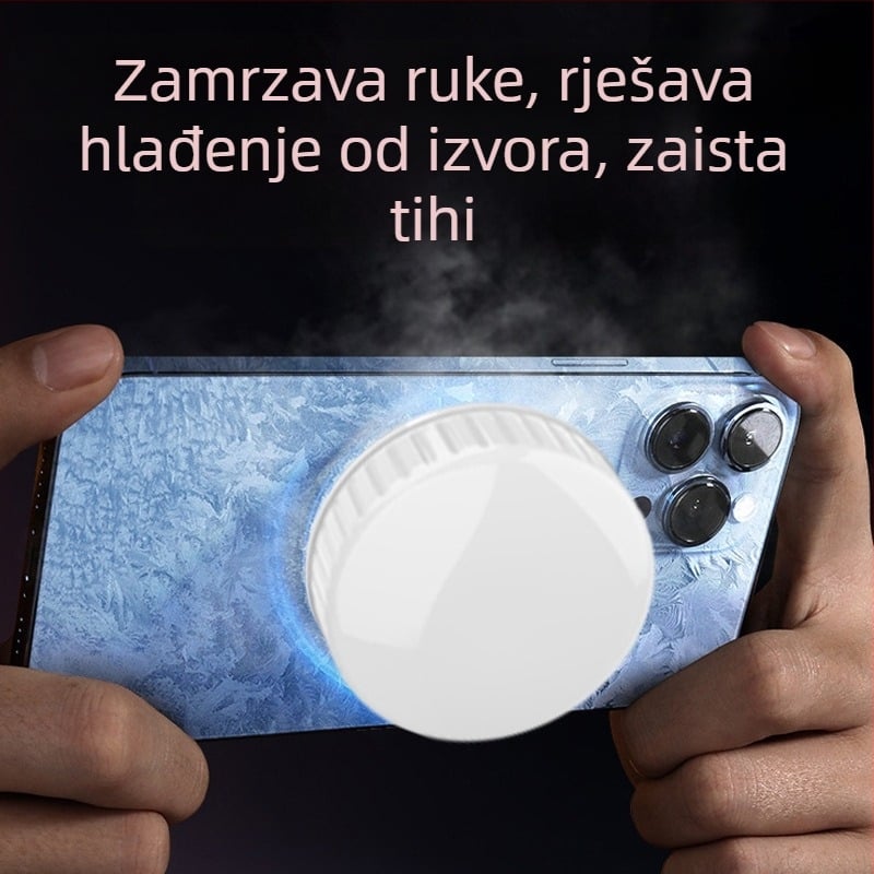 Hlađenje za mobitel, lagano 15 g, konstrukcija od plastike + metala + željeza, bez sučelja