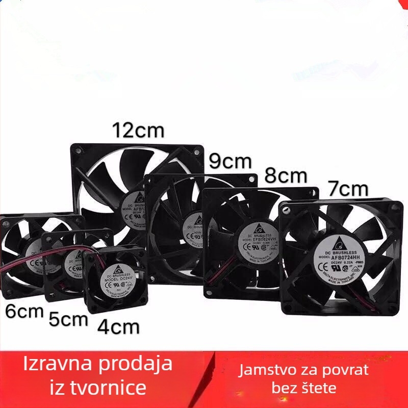 CPU hlađenje ventil s uljnim ležajem, model 6015, 1900 RPM, buka 20 dB, 4 toplinske cijevi, zračno hlađenje