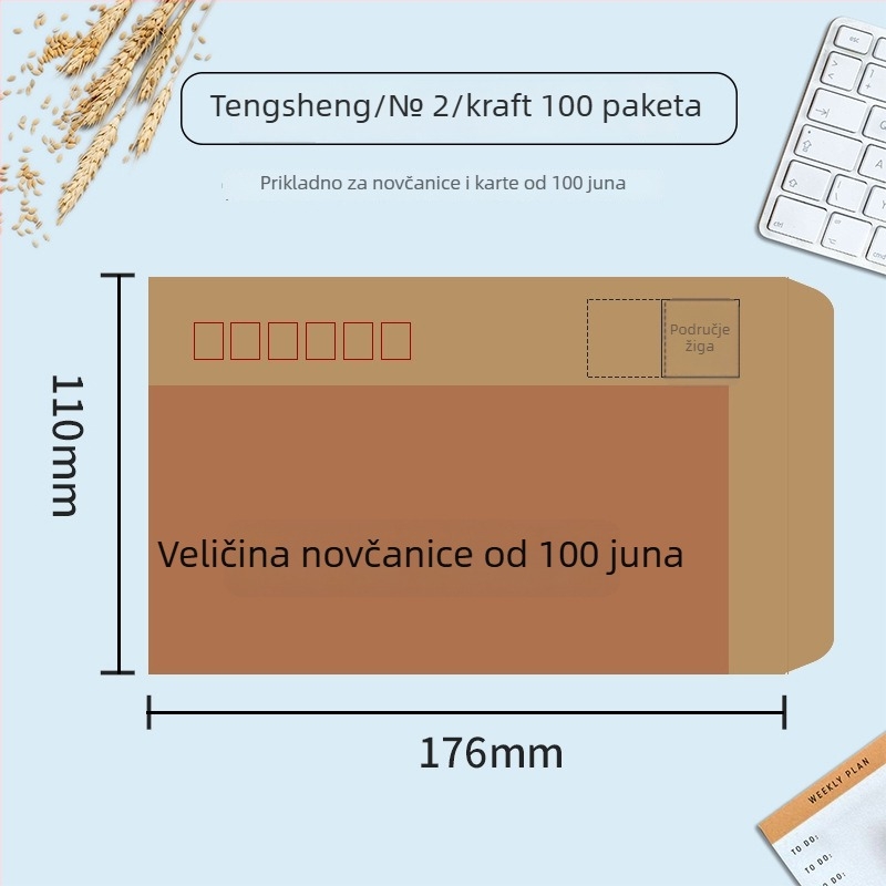 Žig za PDV fakture i šalterske vrećice za plaće (Stil: kineska omotnica; Uvoz: Ne; Poklon: Ne; IP dozvola: Ne)